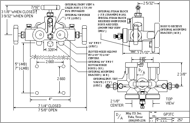 GP3TC Outline Drawing